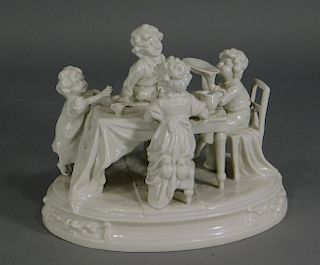 18C. Belgian Tournai Porcelain Figural Group
