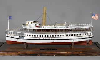 S.S. General Scratch Built Steamer Ship Model