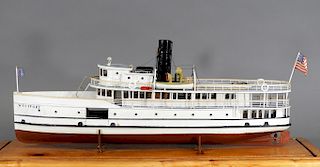 Westport Scratch Built Steamboat Ship Model
