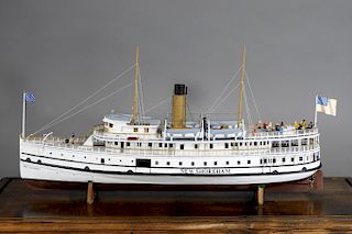 S.S. New Shoreham Scratch Built Steamer Ship Model
