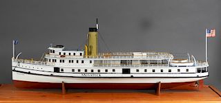 Naugatuck Scratch Built Steamer Ship Boat Model