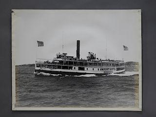 LG Black & White Photograph of Steamer Mount Hope