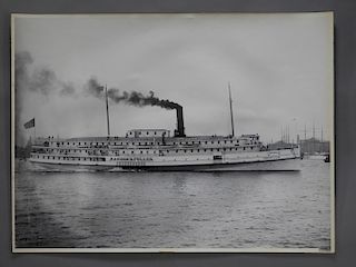 Steamer Ranson B. Fuller Black & White Photograph