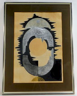 Reika Iwami Modern Abstract Apollon B Woodcut