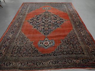Antique Persian Bidjar Room Size Carpet Rug