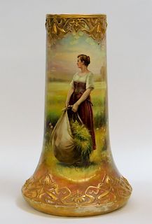 LARGE Royal Bonn Art Nouveau Porcelain Vase