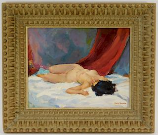 Nicola Veronica Impressionist Nude Woman Painting