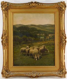 George A Hays O/C New Hampshire Landscape Painting