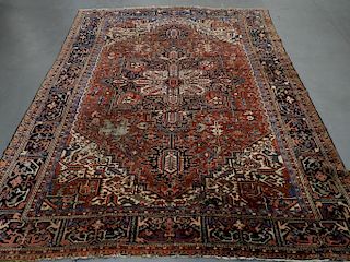 Persian Heriz Room Size Wool Carpet Rug