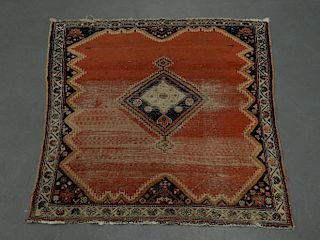 Middle Eastern Persian Square Prayer Carpet Rug