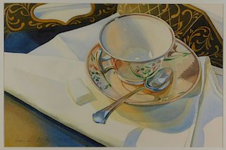Contemporary Tea Time Tabletop Still Life Painting