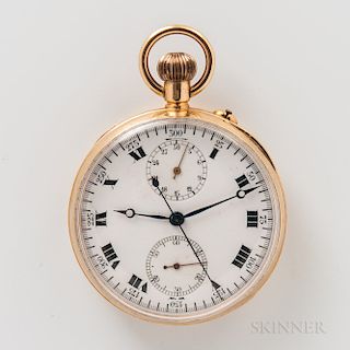 18kt Gold Open-face Pocket Chronometer