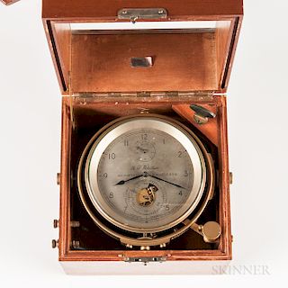 Thomas Mercer Eight-day Boxed Chronometer No. 621 and Certificate