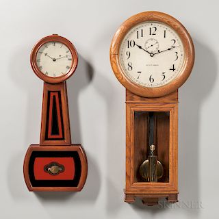 Seth Thomas No. 2 and a Howard No. 5 Reissue Wall Clocks