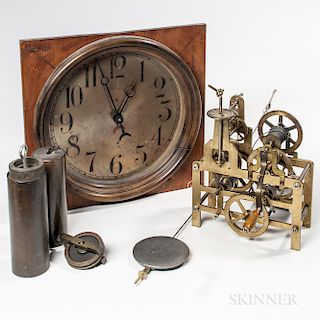 Miniature Striking Street Clock and Dial