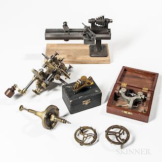 Seven Clock and Watchmaker's Tools