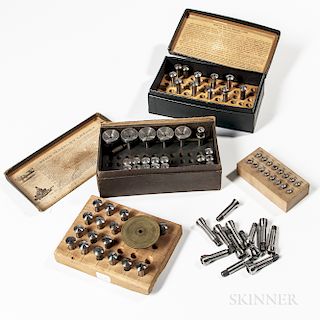 Collection of Miscellaneous Watchmaker's Collets.  Estimate $200-300