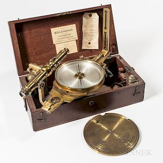 W. & L.E. Gurley Vernier Compass with Sighting Scope