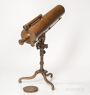 Large 4-inch James Short Reflecting Library Telescope
