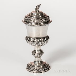 Continental Silver Covered Goblet