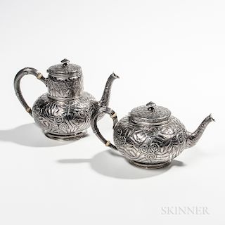 Gorham Sterling Silver Tea and Coffeepot