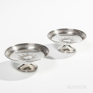 Pair of Tiffany & Co. Sterling Silver Tazzas