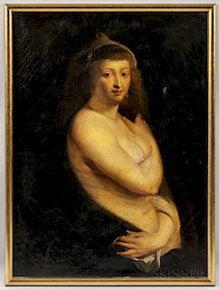 After Peter Paul Rubens (Flemish, 1577-1640)  Copy After Helena Fourment, "Das Pelzchen."