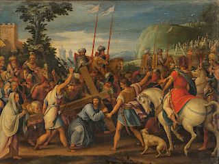 After Hans Jordaens III (Flemish, c. 1595-1643)  Christ on the Road to Calvary