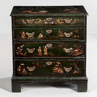 Georgian-style Japanned Chest-of-Drawers