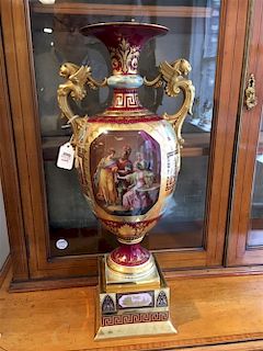 Royal Vienna Porcelain Handpainted Vase