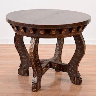 Italian Baroque gilt walnut side table