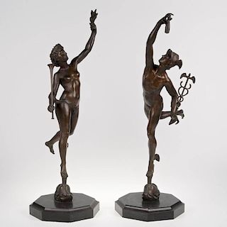 After Giambologna (19th c. Grand Tour), pair bronzes