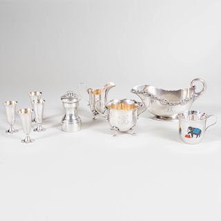 Group of Tiffany & Co. and American Silver Table Articles