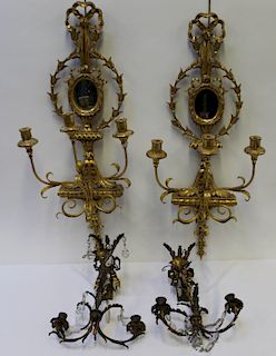 2 Pairs of Antique Sconces to Include