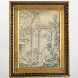 Manner of Claude Lorrain (1600-1682, French), drawing