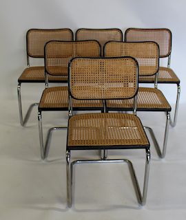 6 Knoll Marcel Breuer Chairs.