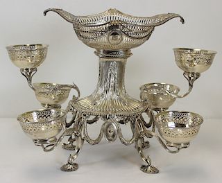 SILVER. George III Thomas Pitts I Silver Epergne.