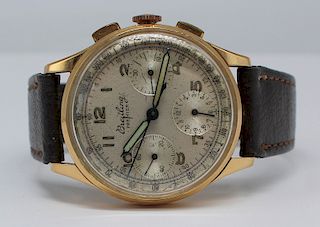 JEWELRY. Breitling Premier 18kt Gold Chronograph