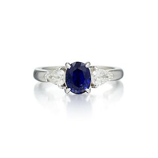 A Beautiful Sapphire and Diamond Ring