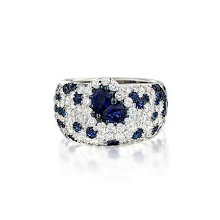 A Sapphire and Diamond Ring, Italian