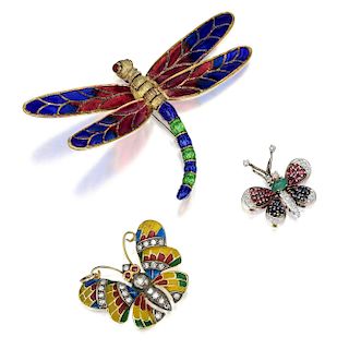 A Group of Butterfly/Dragonfly Jewelry