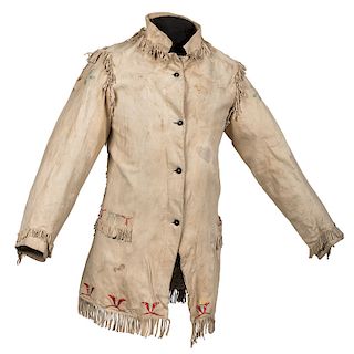 Northern Plains Quilled Hide Jacket, Property of a Private Midwest Museum