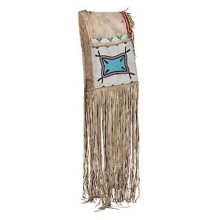 Sioux Beaded Hide Saddle Bags