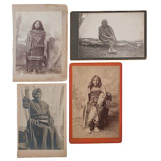 Cabinet Photographs of American Indian Women