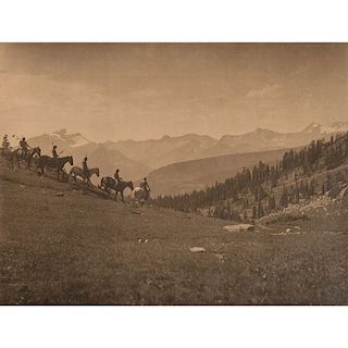 Roland Reed (American, 1864-1934) Photogravure, the Mountain Trail