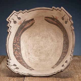 Zuni Polychrome Pottery Bowl, From The Harriet and Seymour Koenig Collection, NY