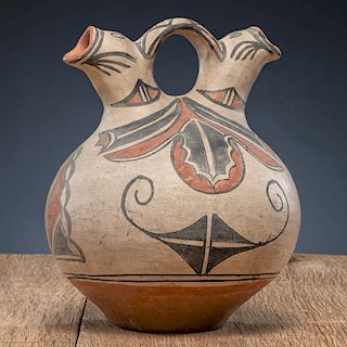 San Ildefonso Polychrome Wedding Pottery Vase, From The Harriet and Seymour Koenig Collection, NY