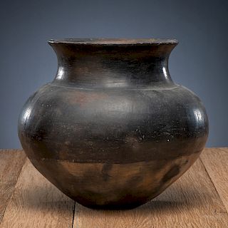 Ohkay Owingeh (San Juan) Blackware Pottery Olla, From The Harriet and Seymour Koenig Collection, NY