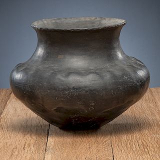 Santa Clara Blackware Pottery Olla, From The Harriet and Seymour Koenig Collection, NY