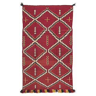 Navajo Germantown Weaving / Rug, From The Harriet and Seymour Koenig Collection, NY